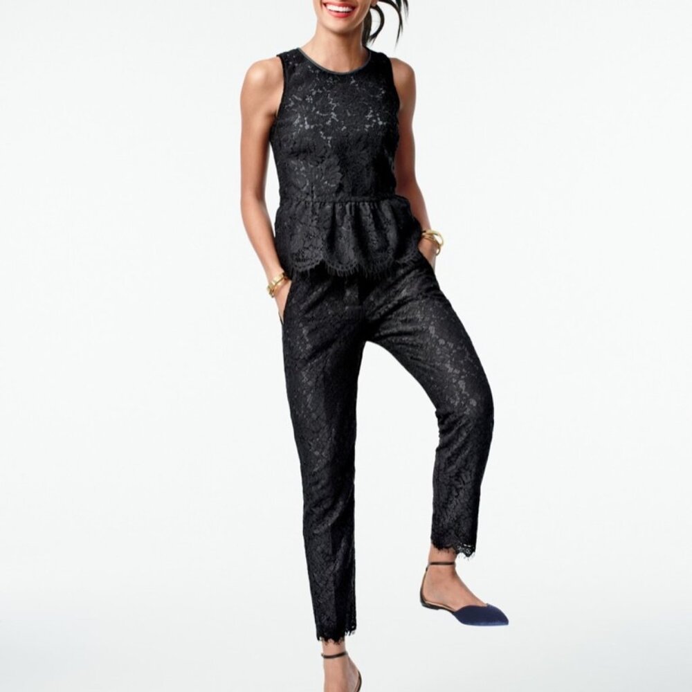 Cropped Lace Pants